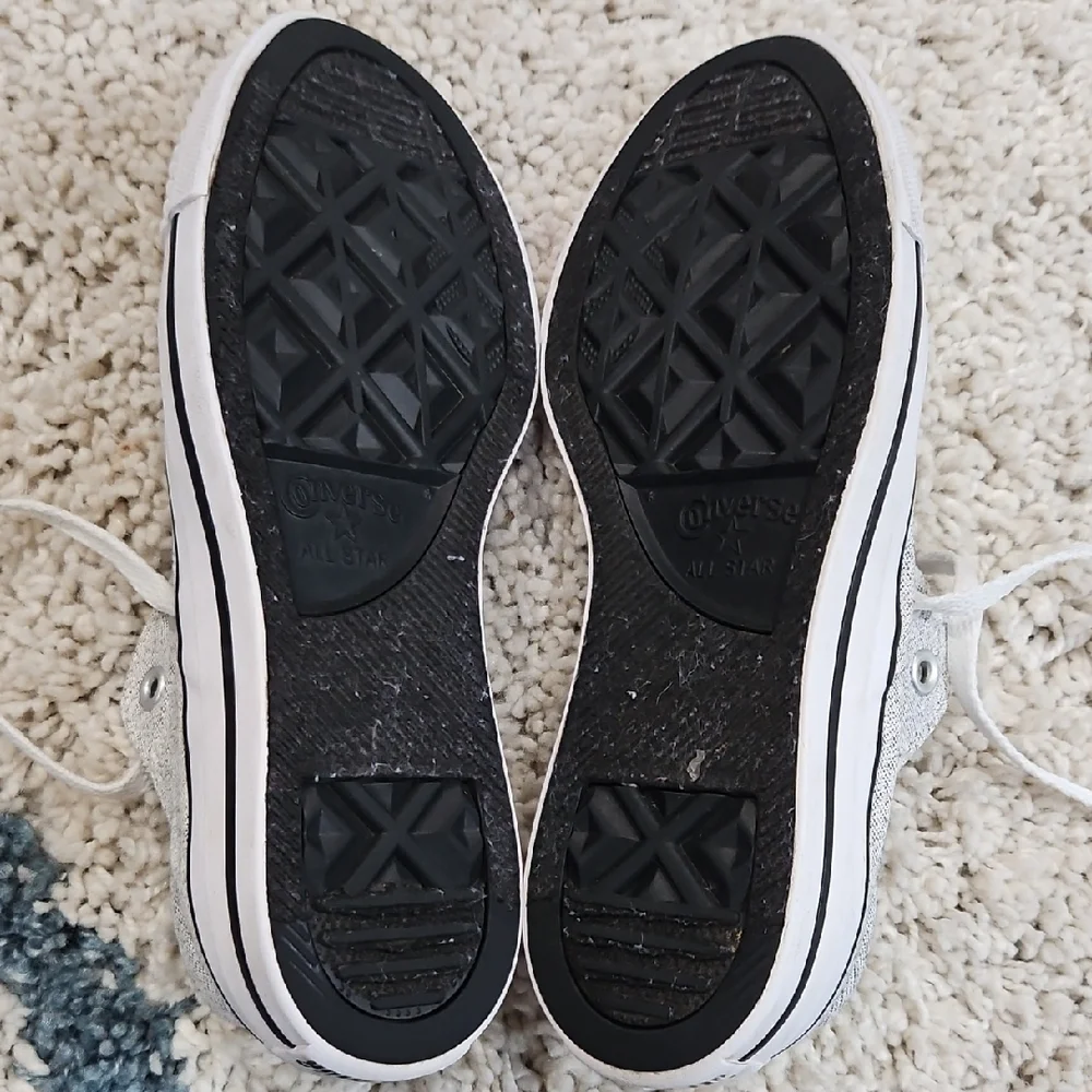 Casual Gray and White Women's Sneakers - Picture 6 of 14